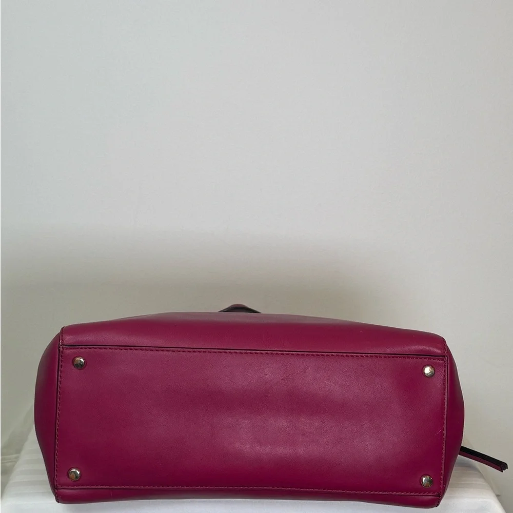 Kate Spade New York | Small ‘Cherise’ Royal Place Satchel Red Plum Leather